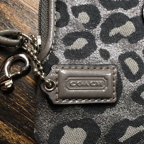 Coach Ocelot Animal Print Wristlet - Picture 4 of 6
